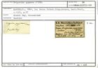 Karteikarte zum Belegmaterial von Uvigerina pygmaea d'Orbigny, 1826